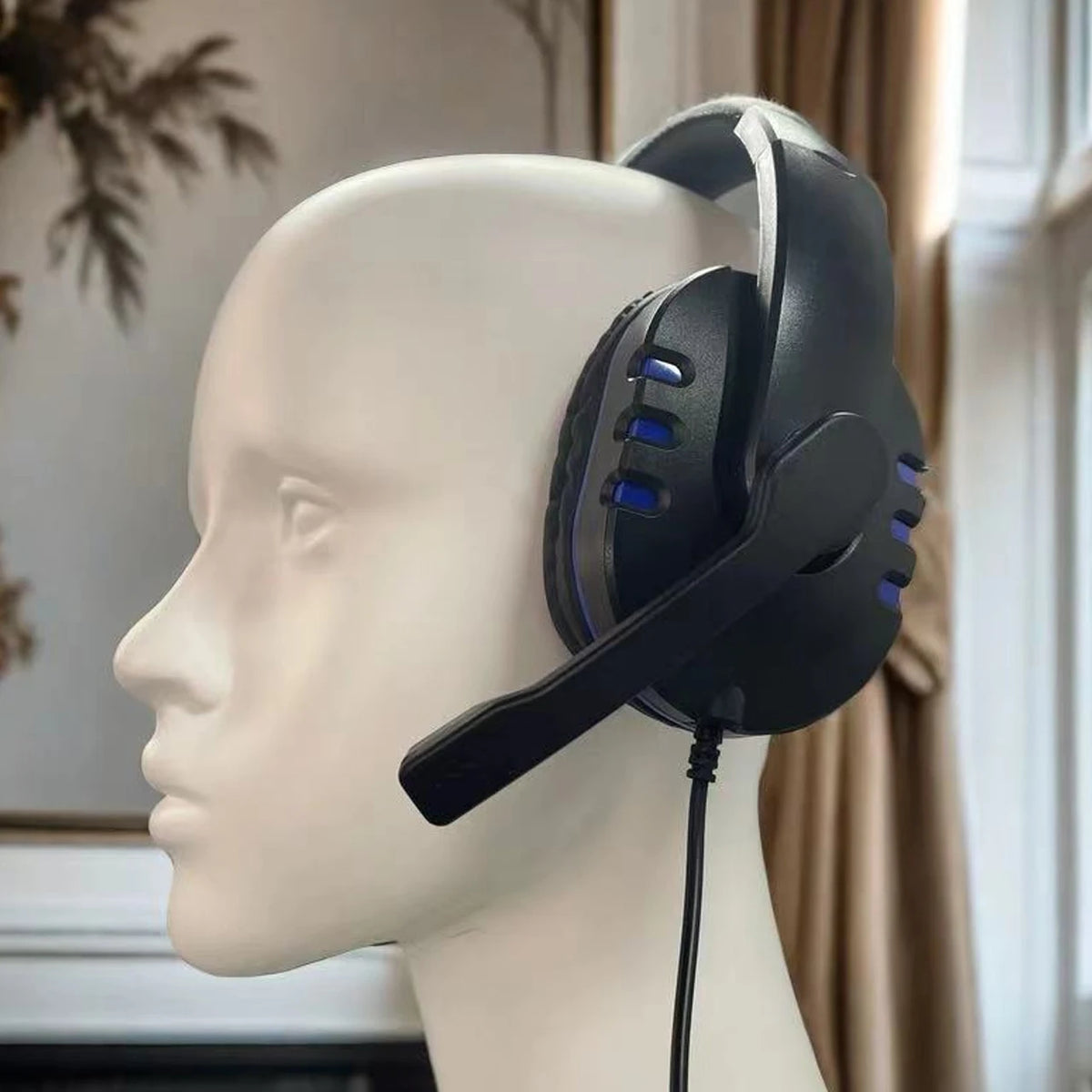 7260 Wired Headphones with Microphone,Suitable for work meetings、Study Recording、Entertainment Games,Compatible:PS4/PS5/Xbox One