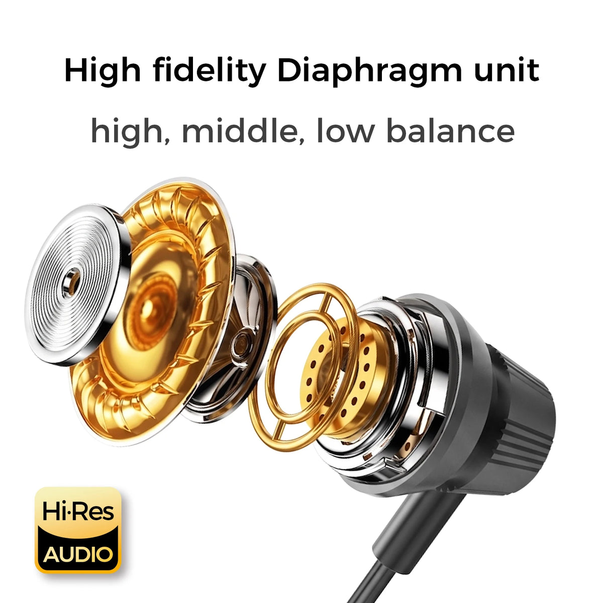 USB Type C Wired Earphones HiFi Stereo Surround 3.5mm in Ear Wired Headphones For Samsung Galaxy S26 S25 S24 Ultra Wired Earbuds
