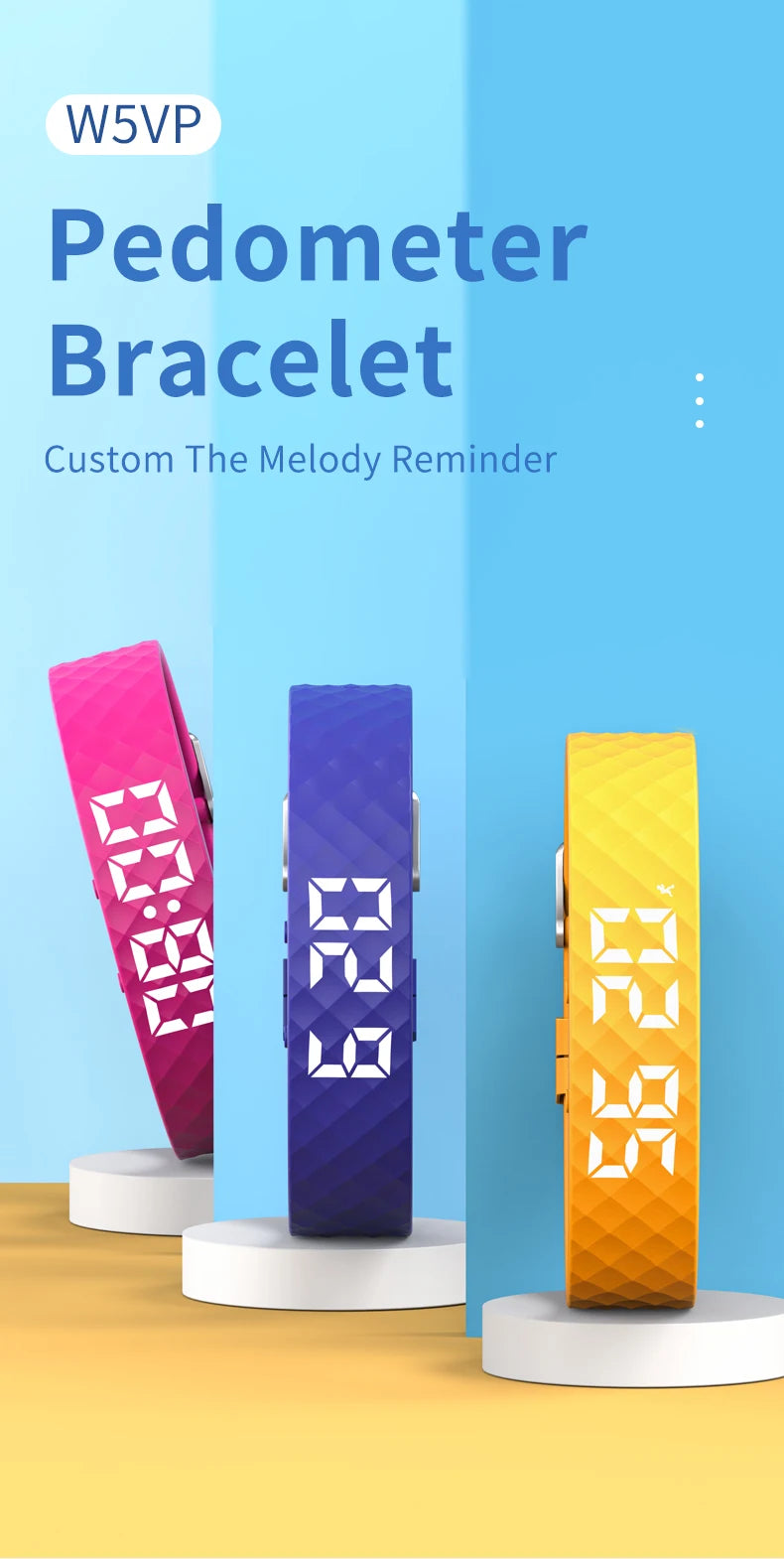 Smart Bracelet LED Digital Waterproof Smart Clock Smartband With running pedometer Monitor Smart Band Vibration Alarm Reminder