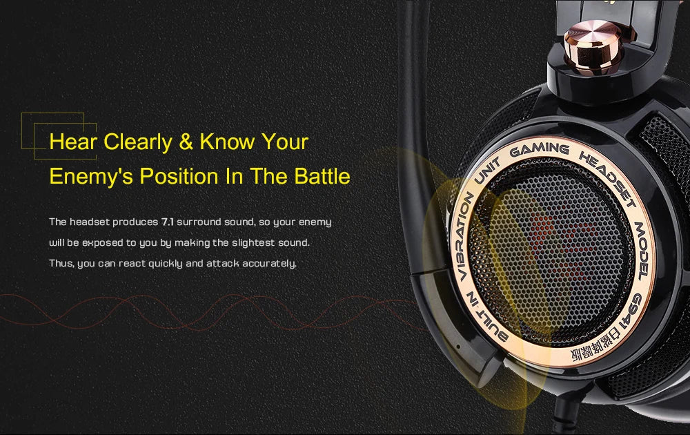 Somic G941 ANC Stereo Over-Ear Gaming Headset Wired Gaming Headphone With MIC USB LED Light Active Noise Cancellation