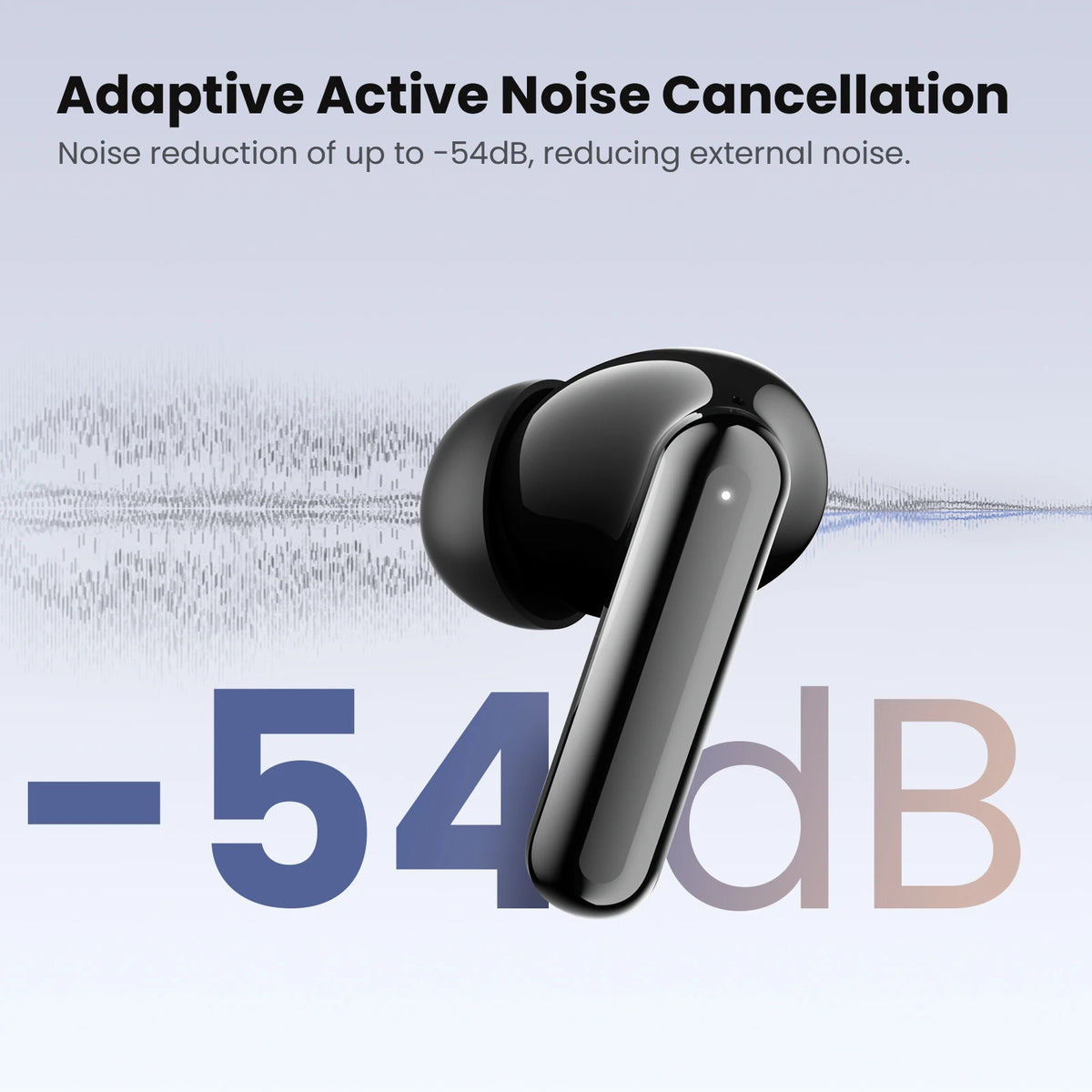 HAYLOU Flowbuds N50 ANC Bluetooth 6.0 Wireless Earphones Active Noise Cancellation 6 Mics AI Claer Call Earbuds 32H Playtime