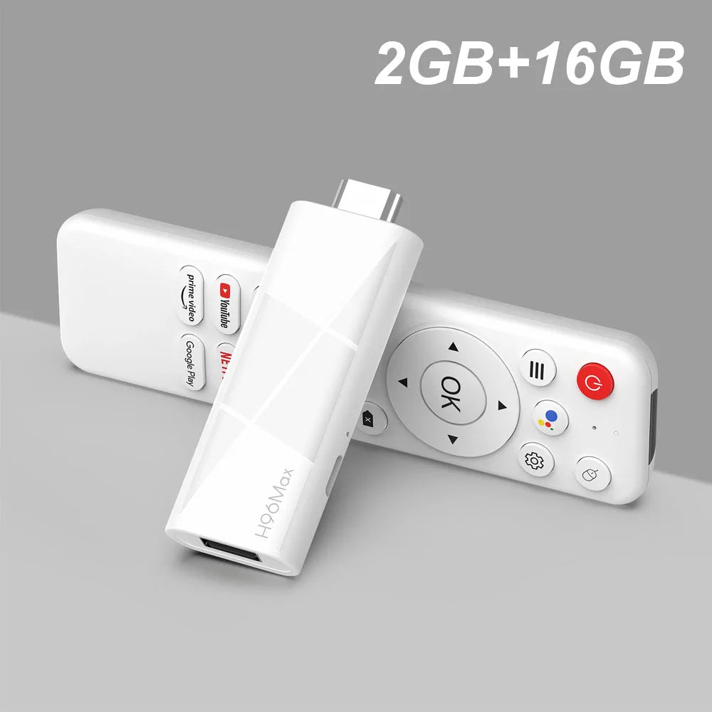 2026 New H96 MAX RK3518 TV Stick Android14 4K TV Box Android Quad Core RAM WiFi6 BT5.4 2GB 8GB/16GB Smart TV Box Voice Remote