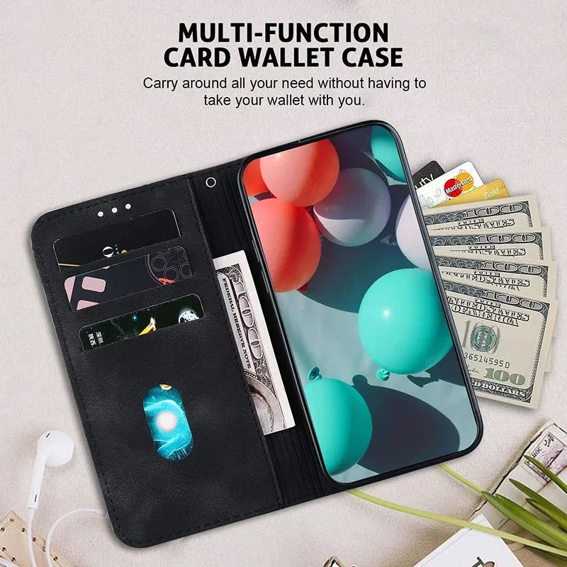 Stand Flip Wallet Case For Google Pixel 4 5 6 6A 8 8a 9 7 7A Pro Pixel 9 Pro 3A XL Leather Protect Cover
