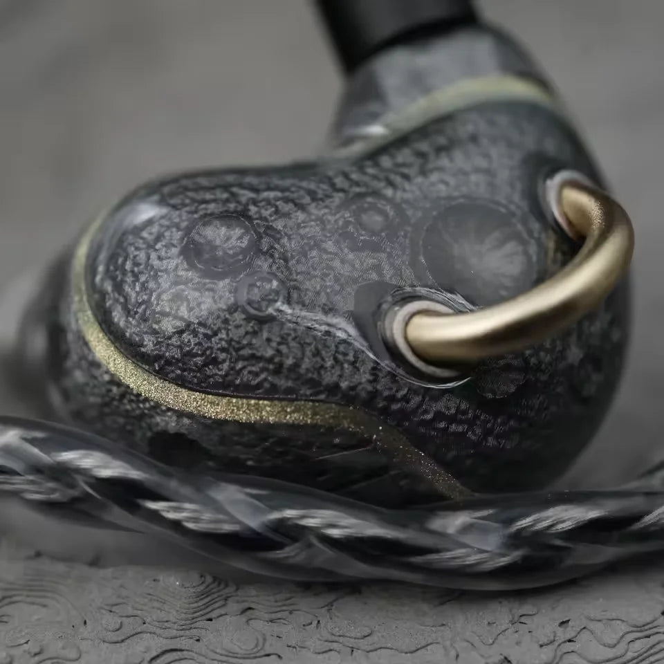 ARTPICAL Lunar Ring In-Ear Earphones Moon Ring HIFI Wired Headphones 4.4mm Balanced Plug Monitoring Headsets Replaceable Earbuds