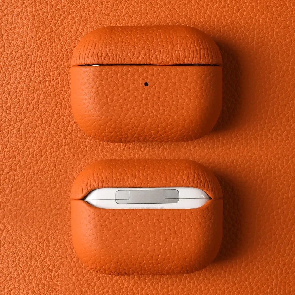 Genuine Leather Case For Airpods Pro 2 Cases Airpods 2 3 Bag Luxury Handmade Wireless Bluetooth Earphone Box Protective Shell