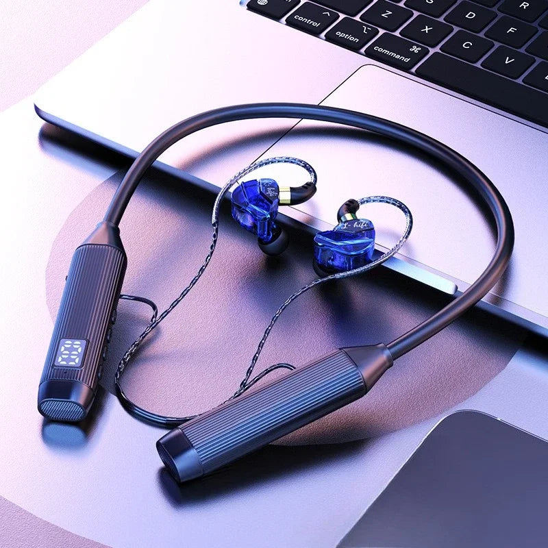 In-Ear Comfortable Wear Earphone Neck-hung Wireless Bluetooth Headphone Ultra-Long Battery Life Noise Cancellation Earbuds
