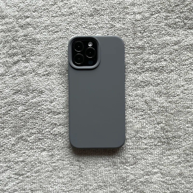 Official Candy Color Silicone Case for iPhone 17 18Pro Max 18 Pro 15 16 14 13 12 13mini Camera Lens Protective Bumper Back Cover