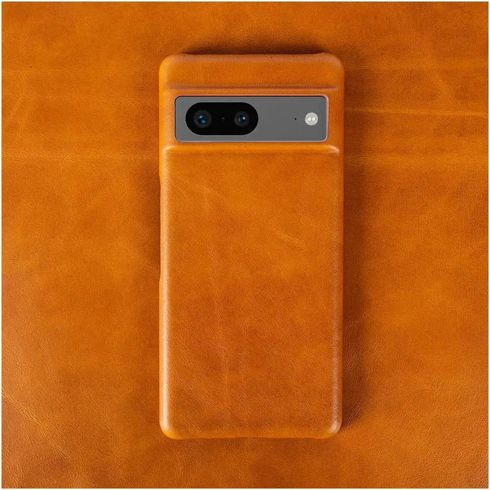 For Google Pixel 7 Case Luxury Oil Wax Genuine Leather Cover Pixel 6A 8Pro 7Pro 5A Capa Protective Etui Back Coque Carcasa Shell