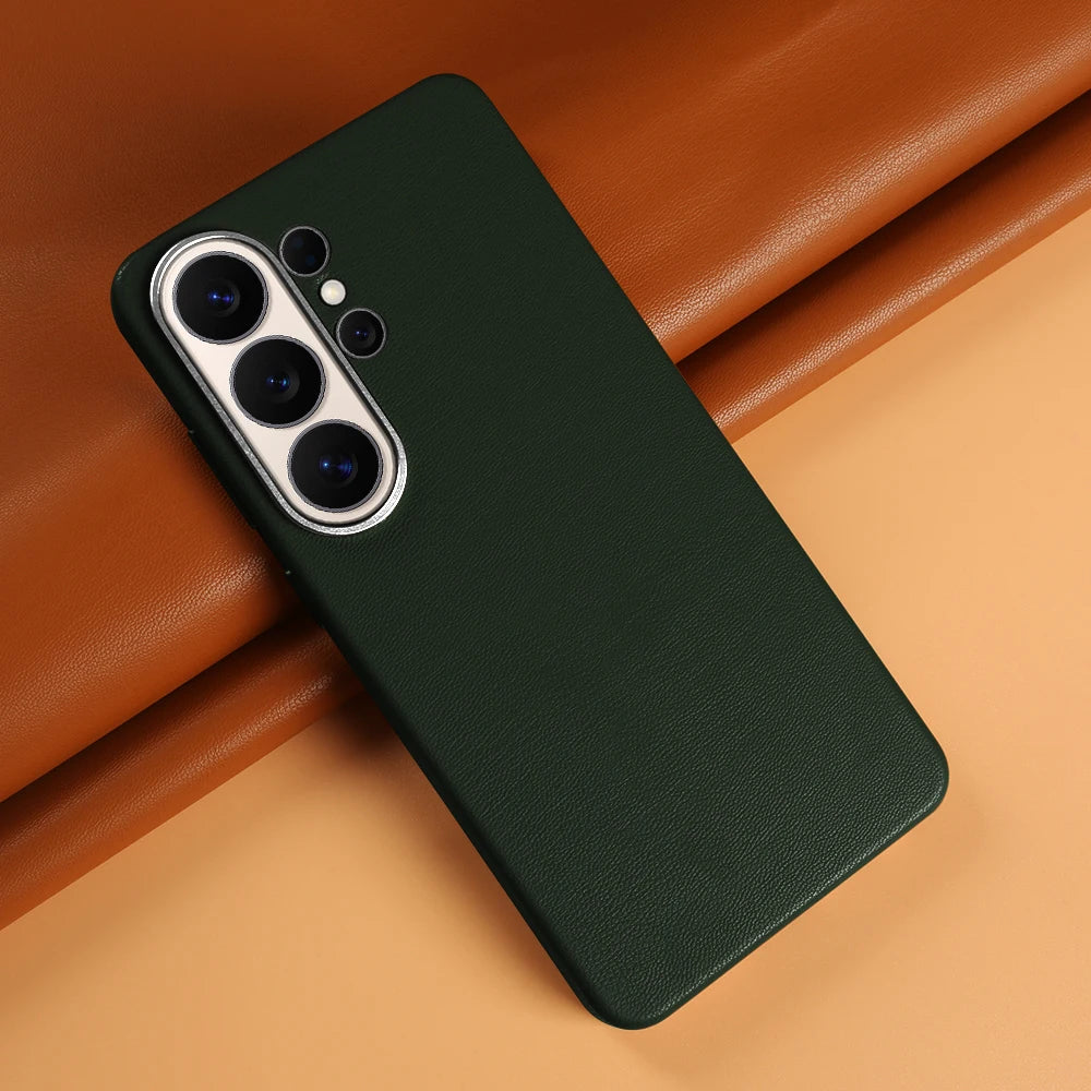 For Magsafe Premium Leather Case for Samsung Galaxy S26 Ultra S26Ultra S26Plus S25 Plus S25Ultra Phone Case Cover Magnetic Coque