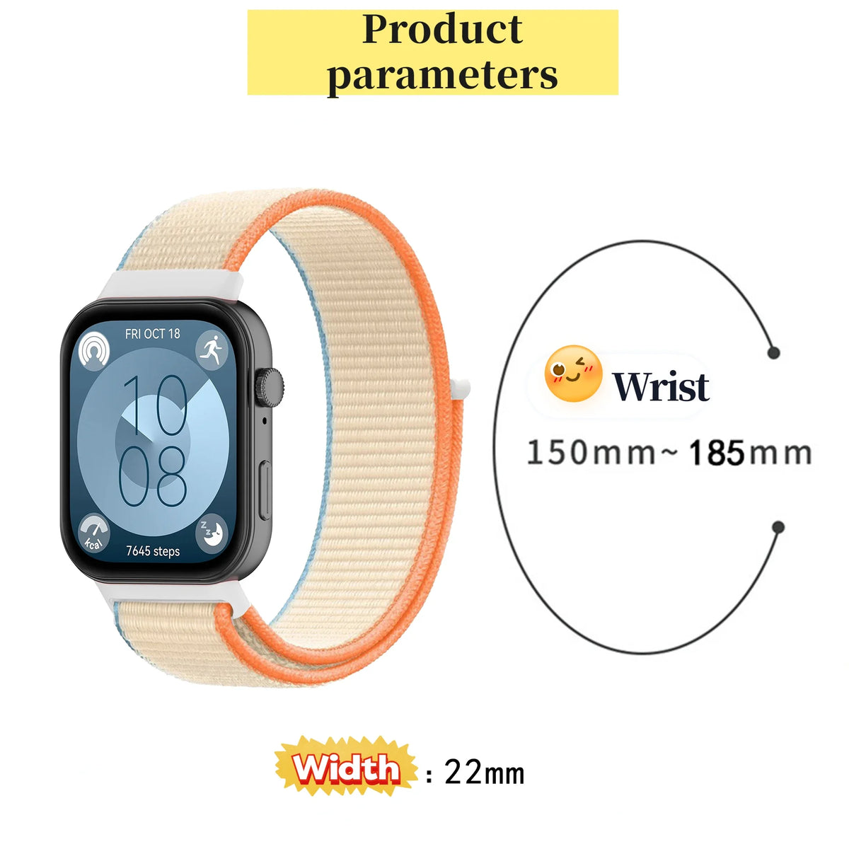 Nylon Loop Strap for Huawei Watch Fit 5-4 Pro Woven Smartwatch Comfortable Band Bracelet for Huawei Watch Fit 5/4/3 Accessories