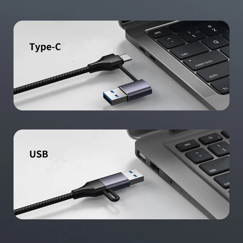 MZX USB A Type C 3.0 Hub to RJ45 Network Card Converter 1000Mbps Ethernet Concentrator Adapter Docking Stattion Splitter Dock