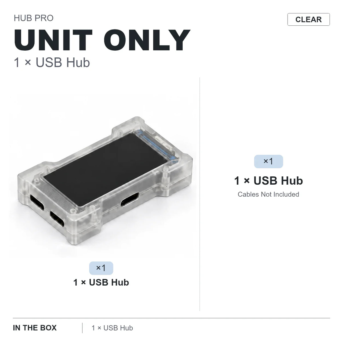 HMLAB ZNEO Gaming USB Hub - 2-to-3 Port, 8K Hz, Independent Power, With Screen, Trendy for Gaming Ambience Desk Setup