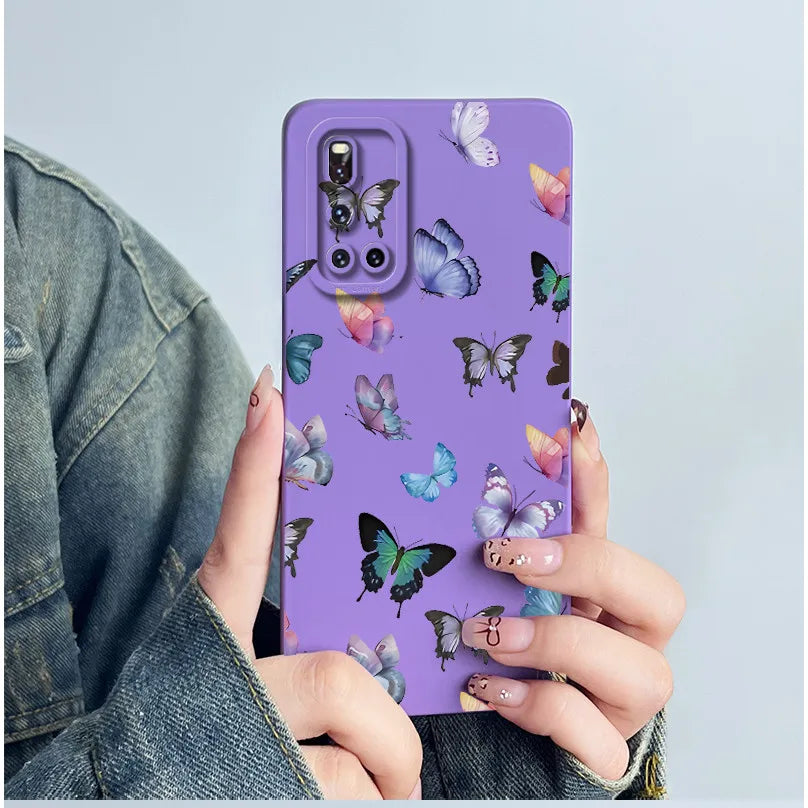 For Vivo V19 Phone Case vivoV19 Back Cover Soft Silicone Sweet Painted Cartoon Shell Capa Lovely Printed Protective Coque Cases