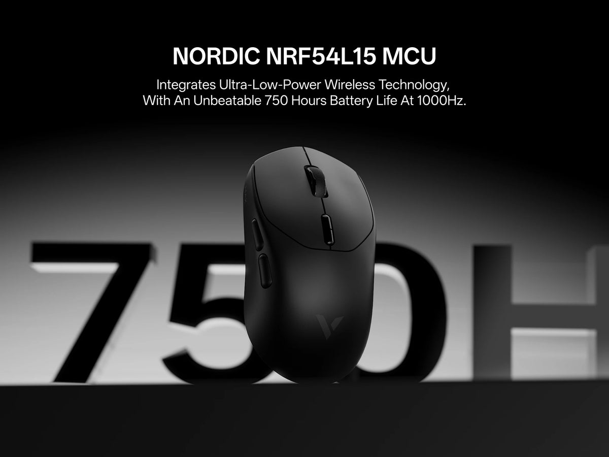 Rapoo VT1 MAX / VT1 Wireless Gaming Mouse 30K/26K DPI True 8K Wireless Polling Rate 49g Lightweight Up to 750 Hour Battery 10 Programmable Buttons On-Board Memory Esports Laptop Gaming Mice Compatible with Windows Mac