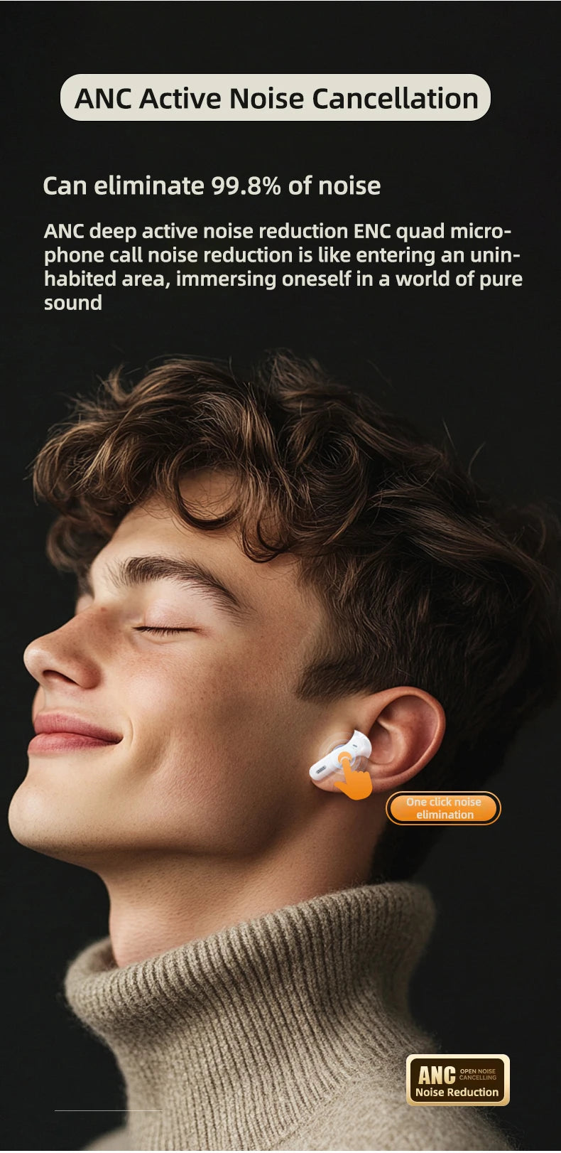 5/10PCS Lenovo LE253 Earphones TWS Wireless Bluetooth 6.0 Headphones ANC Noise Reduction HiFi Sound Gaming Sports Headset New