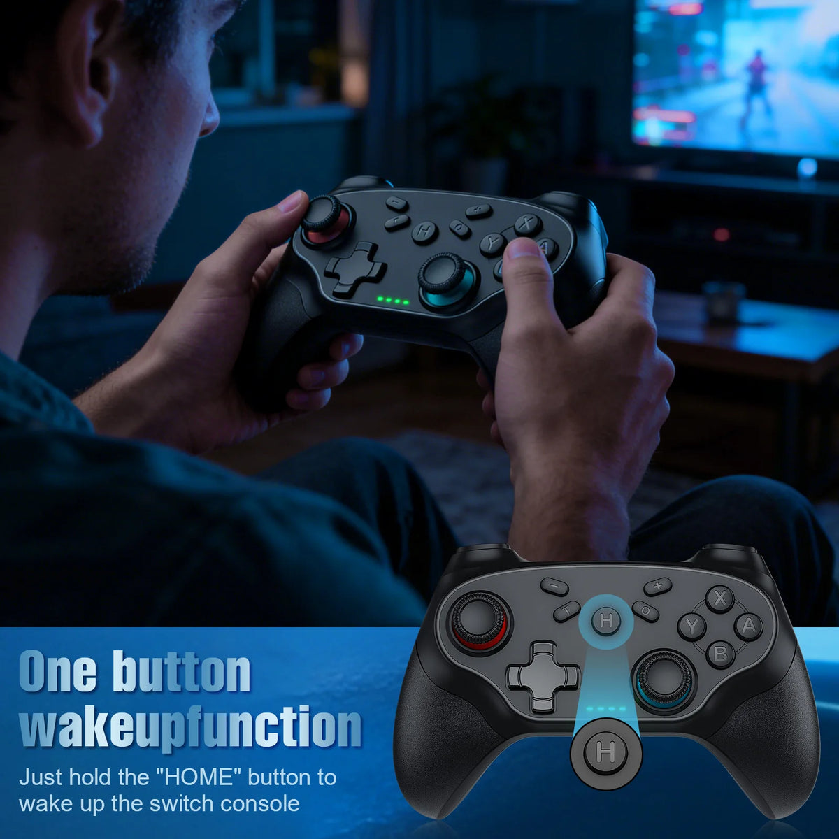 Gamepads For Nintendo Switch/Pro/OLED/PC Console Control Wireless Blue-tooth Vibration Turbo Game Joystick Controller