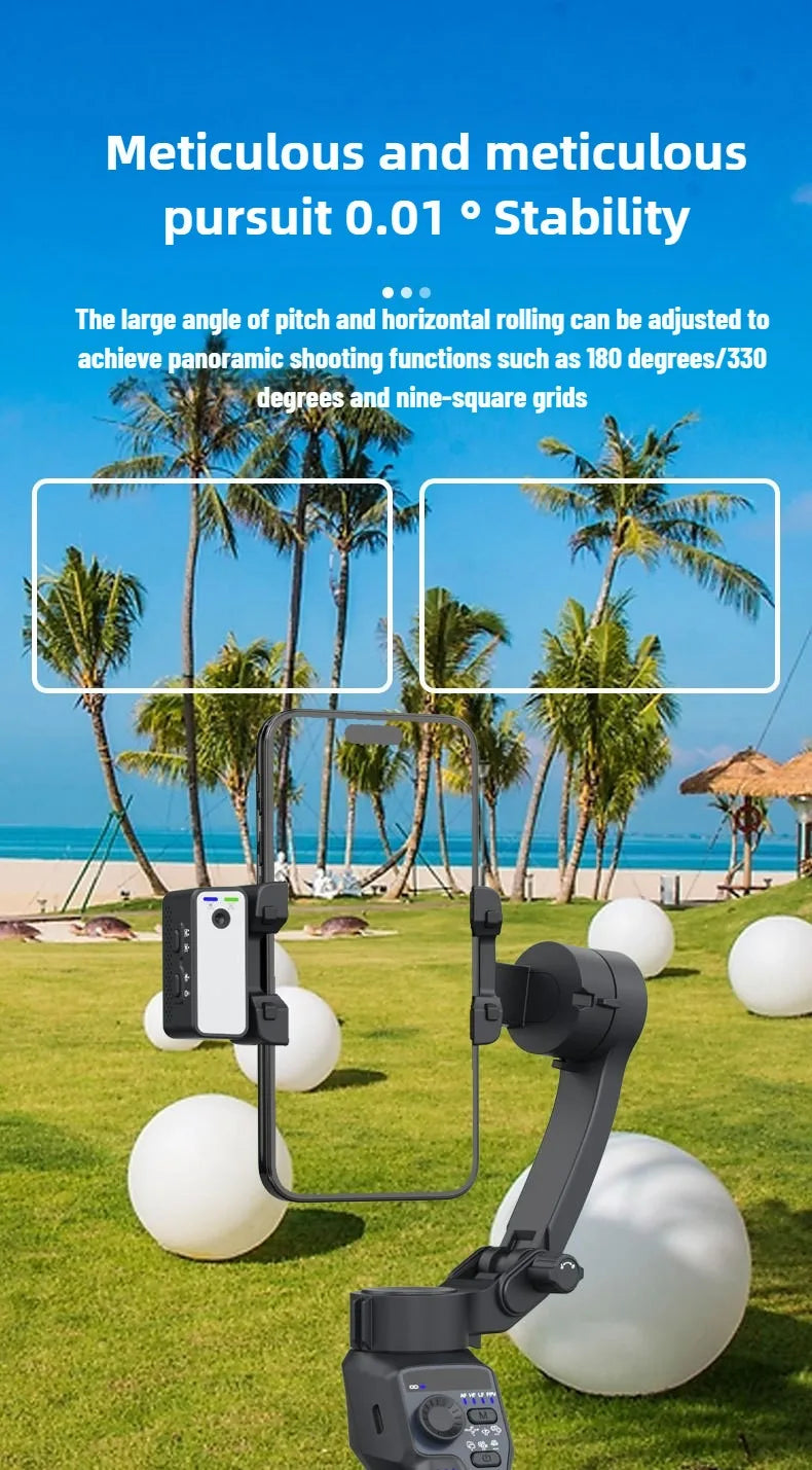 Mobile gimbal stabilizer ,Phone Stabilizer for Video Recording with Face/Object Tracking,3-Axis Gimbal for Android,iPhone