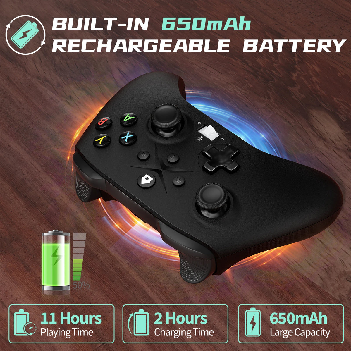 Wireless For XBOX Controller, XBOX ONE Series S/X Console/PC Gaming Gamepad Keys Programming 6 Axis Gyro Turbo Function Win 7/10