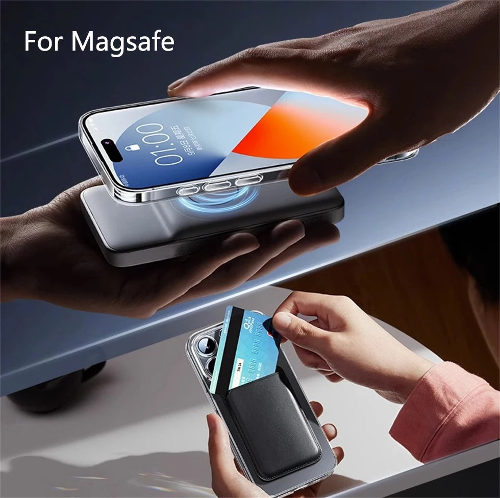 Official Original Magnet Clear Case For Iphone 17 Air 16 15 14 Plus 12 13 Mini 11 Pro Max 7 8 Se 20 X Xs Xr Apple Magsafe Cover