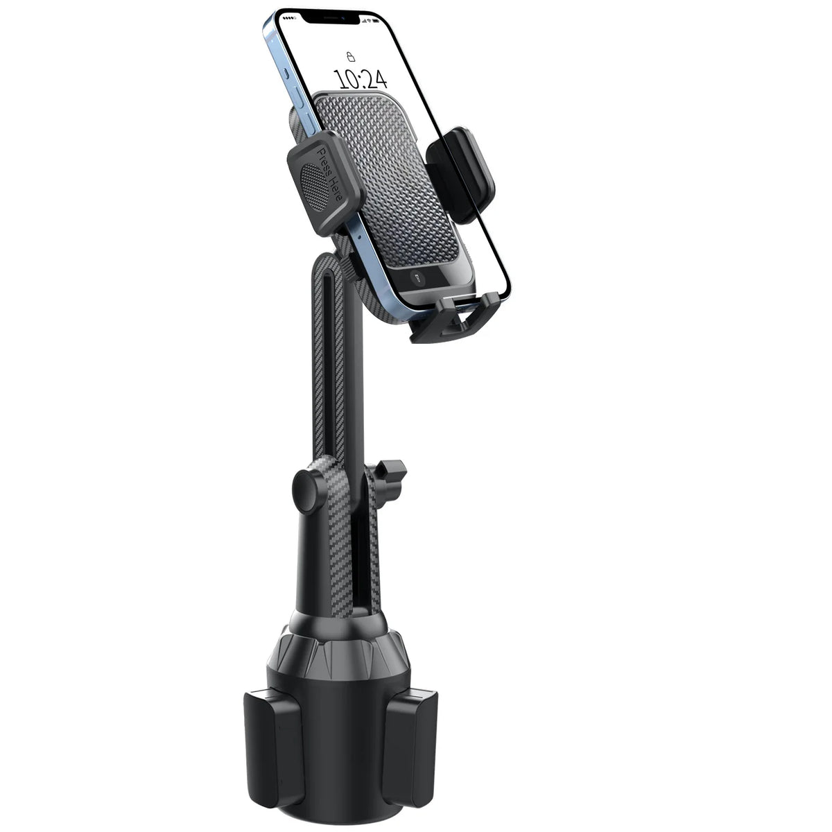 Car Cup Holder Phone Mount Universal for Car, Adjustable Stable Cell Phone Holder 360° Rotation Stand Fits 4-7 Inch Smartphones
