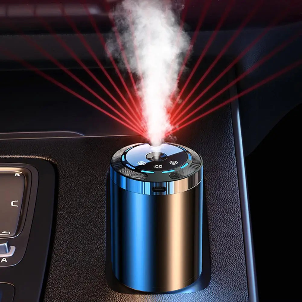 Smart Car Air Freshener 5Modes Aromatherapy Replacement Humidifier Scent Air Odor Eliminator Auto Diffuser Ambient Light For Car