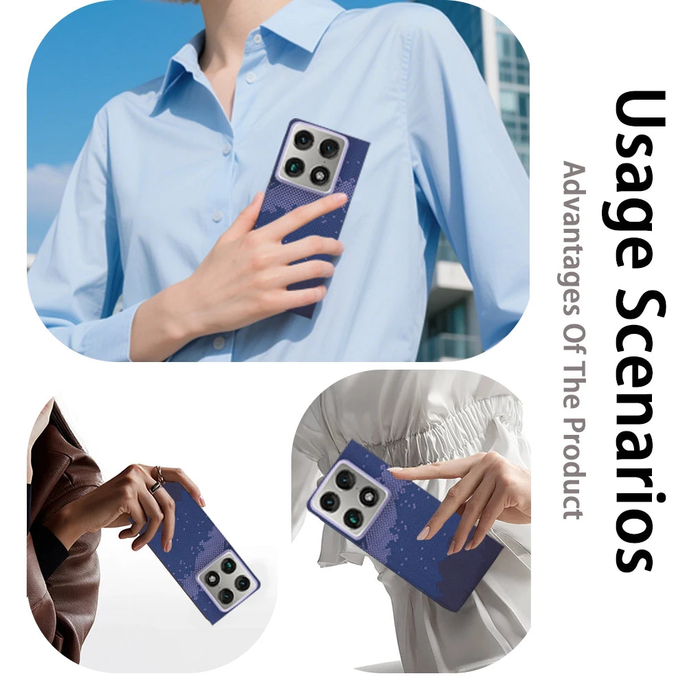 Aramid Fiber Case for Motorola Razr Fold, Compatible with MagSafe, Slim Lightweight Back Cover