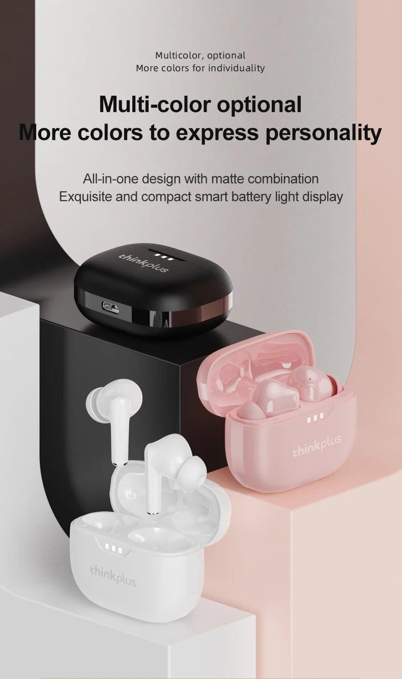 10pcs Lenovo LP3 Pro Wholesale 2pcs Original LP3 Pro Wireless Bluetooth Headphones HiFi Stereo Earbuds Noise Reduction With Mic
