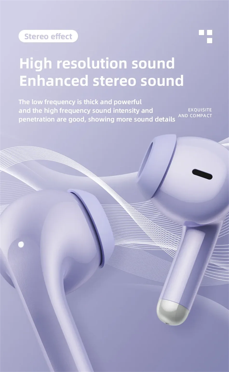 Lenovo LP40 Pro Wireless Earbuds Bluetooth 5.1 25H Playtime USB-C Fast Charge Deep Bass Touch Control IPX5 Sport Headphones