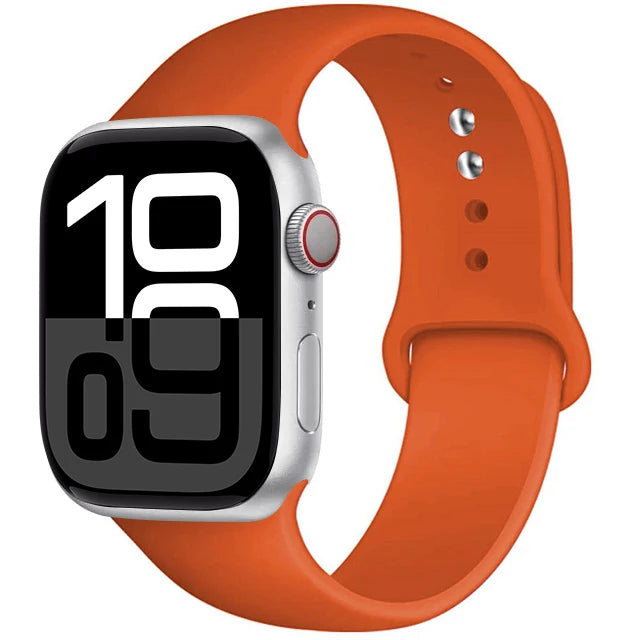 Silicone Band For Apple Watch straps 45mm 44mm 40mm 41mm 42mm-46mm sport bracelet iwatch series 8 7 6 5 SE 9 10 11 Ultra 2 49mm