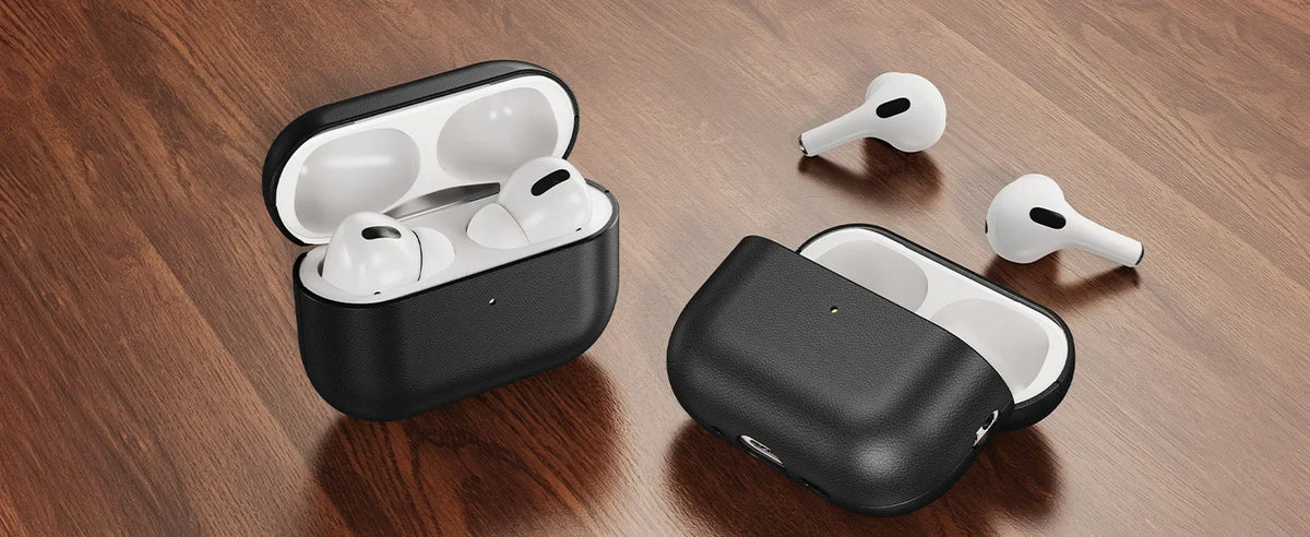 Eary Genuine Leather Protection Case for AirPods Pro 3 Durable Earphone Case for AirPods 3 Pro Shockproof Protective Full Cover