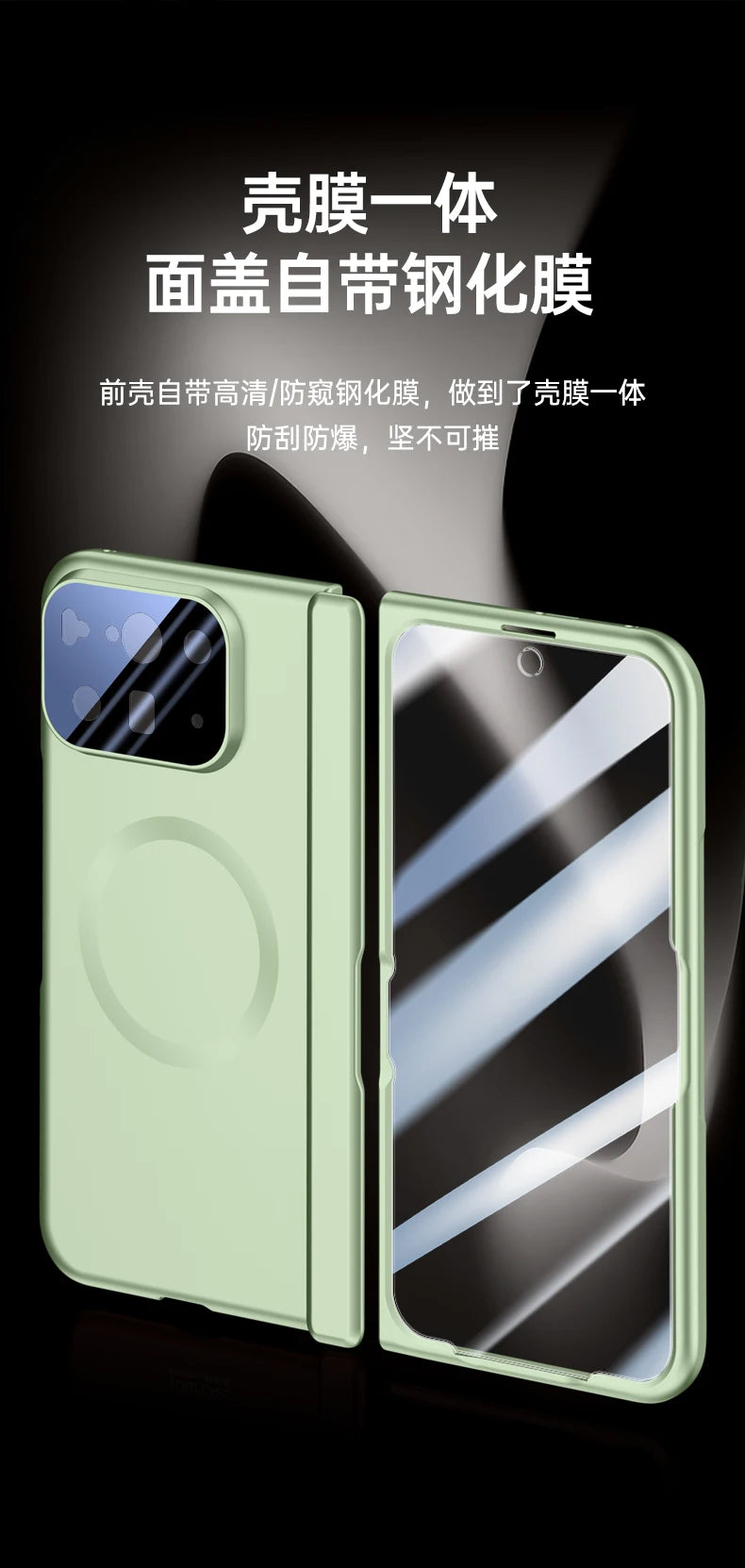 For Google Pixel 10 Pro Fold Case Magsafe Matte Spring Hinge Lens Screen Protector Full Protection All-inclusive Cover