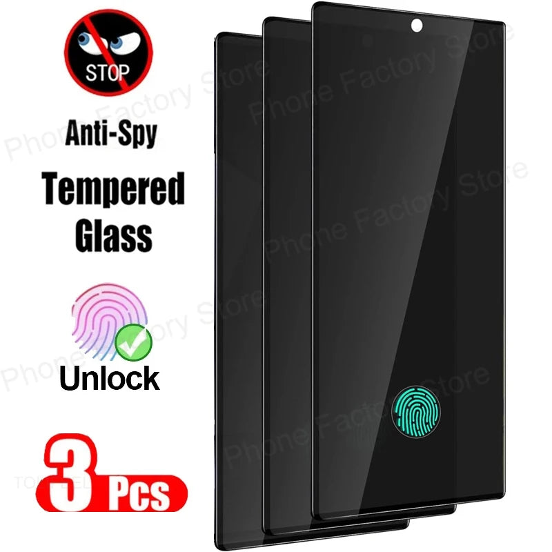 3PCS Privacy Tempered Glass For Samsung Galaxy S25 Ultra S25 Plus Screen Protector For Samsung S25 S25Ultra Anti Spy Glass