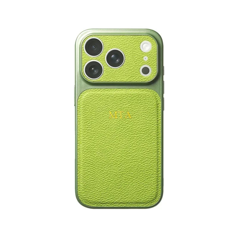 Personalised Customized Name Case For iPhone 17 Pro 16 15 14 13 Pro Max Initials Letters Leather Cover 13 15 16 17 Air Pro Max