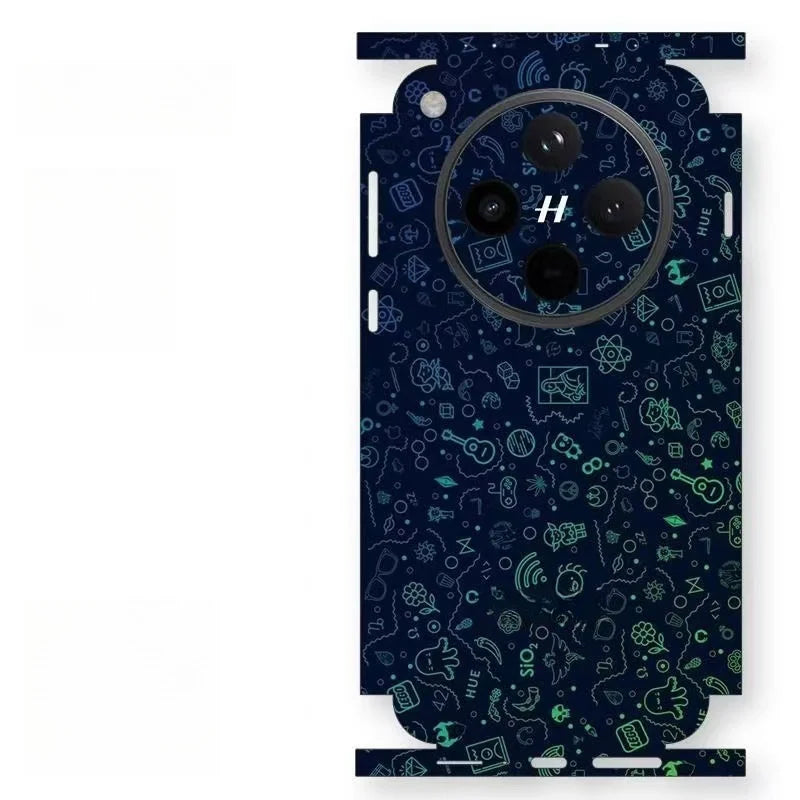 XRT Material Colorful Cute Pattern Matte Film Wrap Skin Phone Sticker For Oppo Find X9 X8 X7 /X7 ULTRA Cartoon Sticker