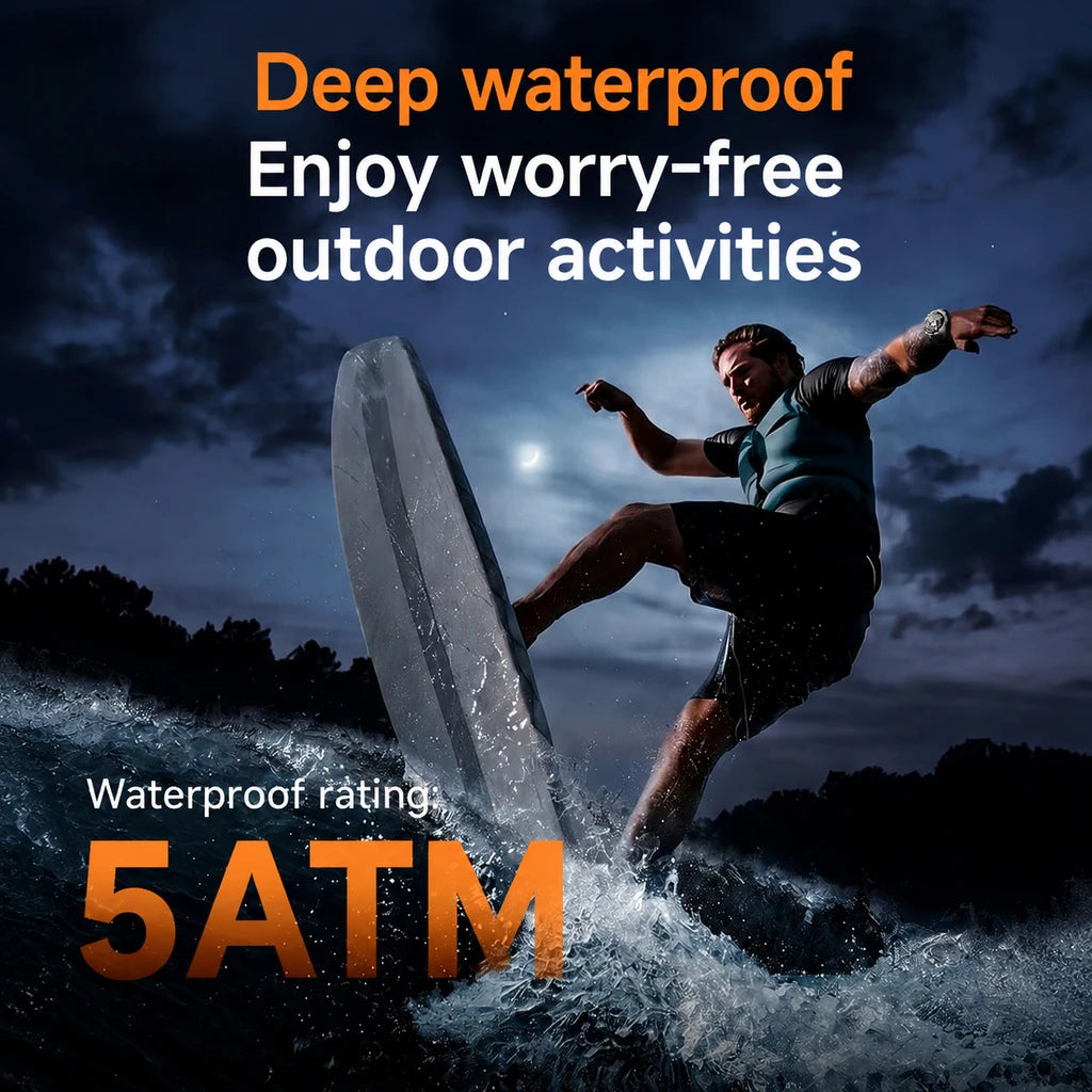 New Technology 2026 Offline Map GPS Smart Watch Men 1200mAh Battery Waterproof Compass Altimeter 100+Sports Military Smart Watch