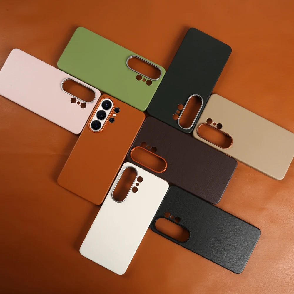 For Magsafe Premium Leather Case for Samsung Galaxy S26 Ultra S26Ultra S26Plus S25 Plus S25Ultra Phone Case Cover Magnetic Coque