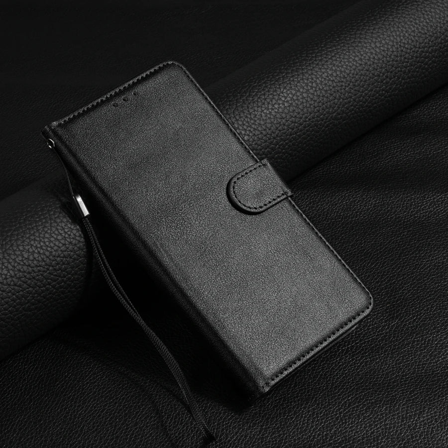 Wallet With Card Slot Magnetic Flip Leather Case For Samsung Galaxy S25 FE S24 Ultra S23 S22 S21 S20 FE S10 Plus S9 Card Bag