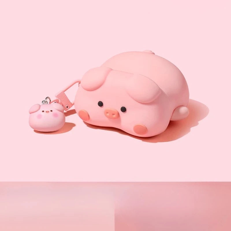 2025 Cute Kawaii 3D Pig Cover For AirPods 4 Case Cartoon Cute Earphone Case For AirPods Pro 2 3 Charging Cover Piggy Soft Case