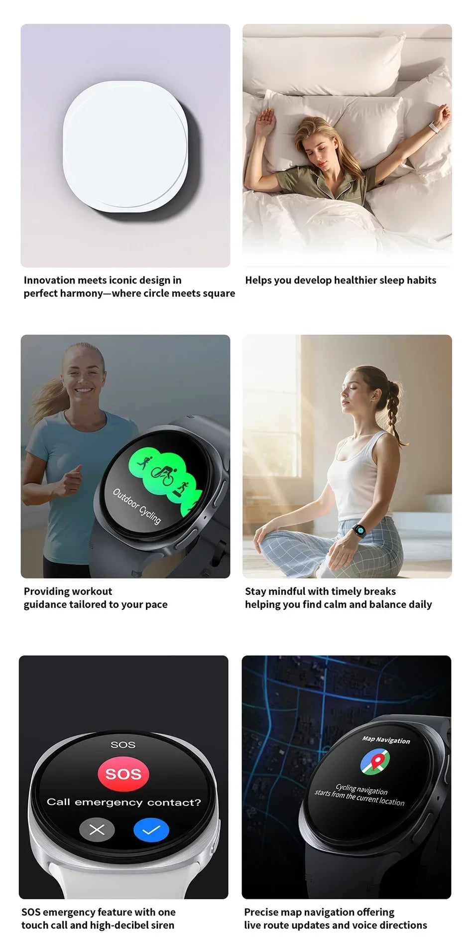 2026New GPS Tracking Smart Watch Women Health Monitoring Bluetooth Call NFC IP68 Waterproof Sports Mode Compass Smartwatch Men