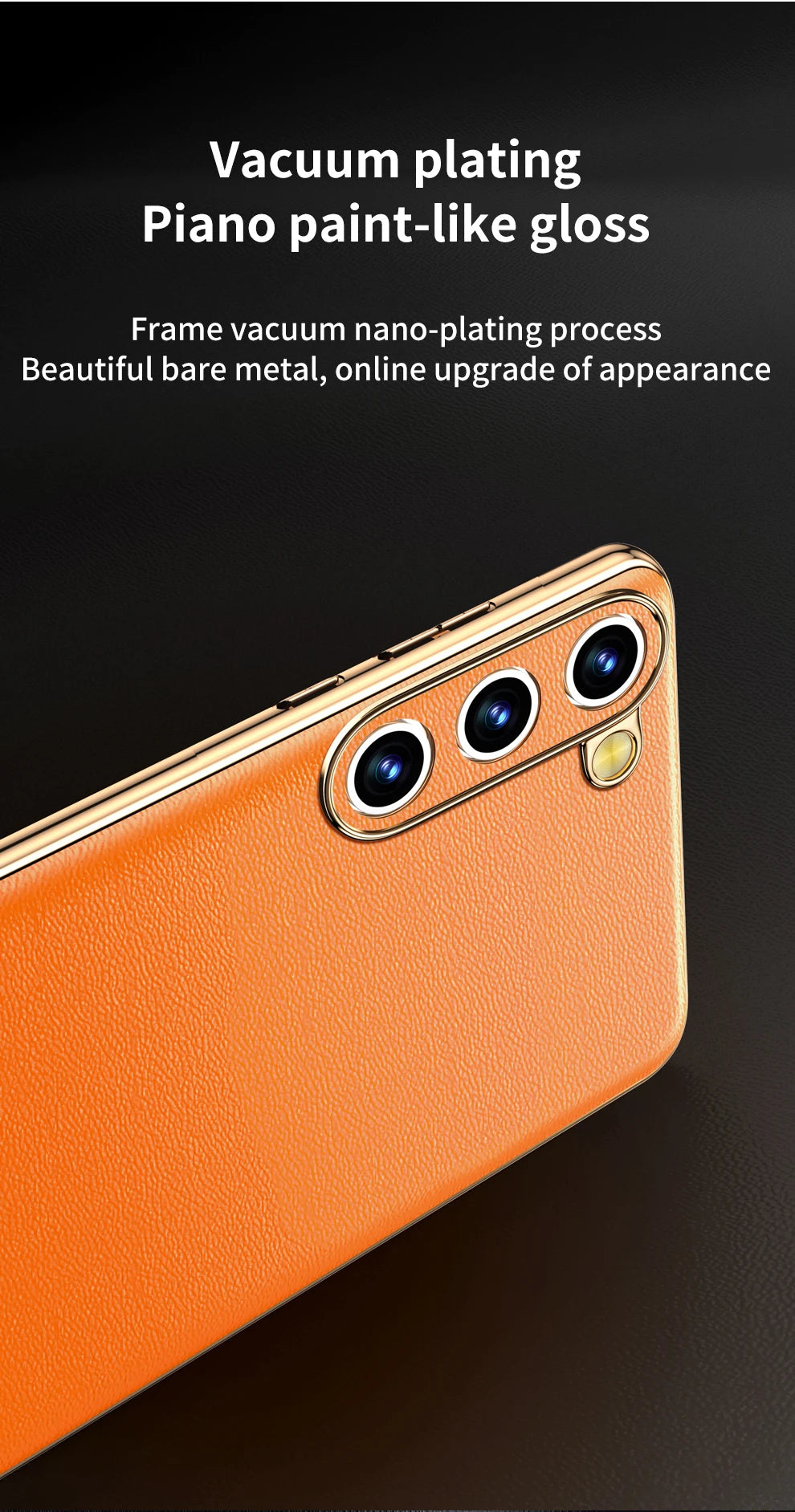 Genuine Cowhide Leather Phone Case for Samsung Galaxy S25 S24 S23 Ultra S22 Plus S21 Note 20 Plating Shockproof Protector Cover
