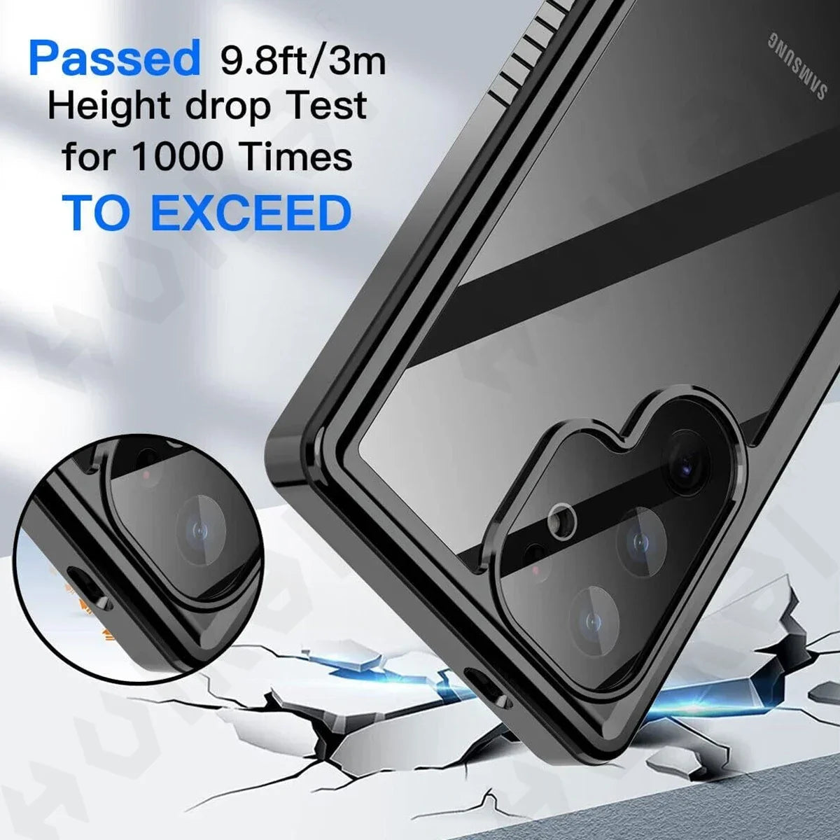 Shellbox Waterproof Case For Samsung S26 S25 S24 Ultra A57 A37 A56 A36 A17 A16 5G Metal Aluminum Swimming Phone Luxury Cover