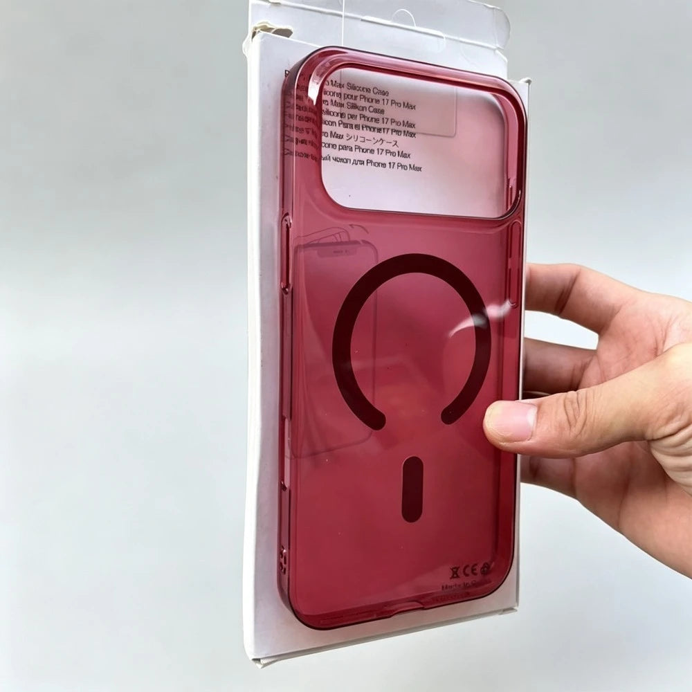 Simple Ultra-slim Transparent Magnetic Phone Case For IPhone 18 17 16 15 14 13 Pro Max for Magsafe Shockproof Protect Back Cover