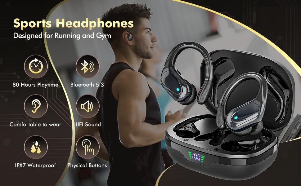 New BX17 TWS Wireless Headphone Bluetooth 5.4 Earphone Stereo Headsets Mini Earbud Sports Binaural Earphones with Mic for iPhone