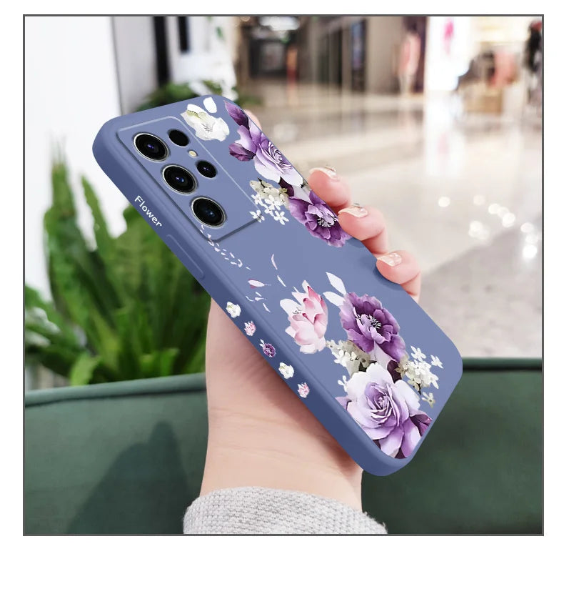 Beautiful Peony Phone Case For Samsung Galaxy S25FE S24 S23 S22 S21 S20 S10 S10E Ultra Plus FE Note 20 Ultra 10 Plus Cover