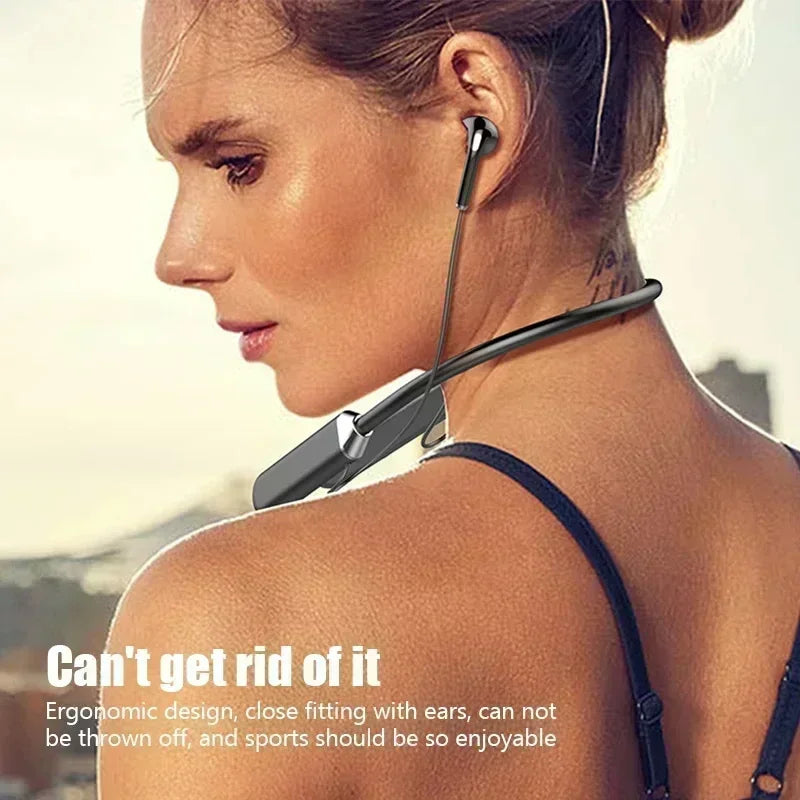 Wireless Neckband Bluetooth Earphones High Sound Quality Stereo Battery Display HD Voice Call Sports Headphones New Product 2025