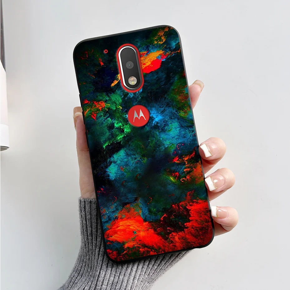 Case for Motorola Moto G4 / Moto G4 Plus / Moto G4 Play Back Cover Fashion Marble Silicone Soft TPU Protective Phone Cases Coque