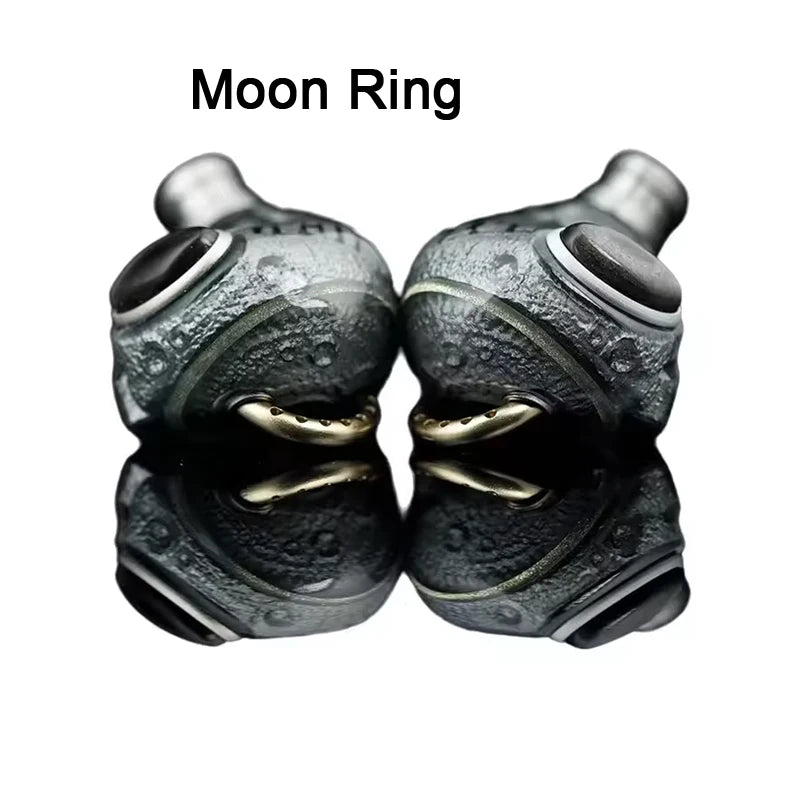 ARTPICAL Lunar Ring In-Ear Earphones Moon Ring HIFI Wired Headphones 4.4mm Balanced Plug Monitoring Headsets Replaceable Earbuds