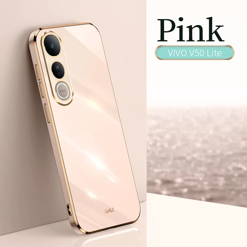 Funda Vivo V50 Lite 4g 5g Luxury Fashion Plating Case For VIVO V50 Lite Soft Slim Silicone Shockproof High Quality Phone Cover