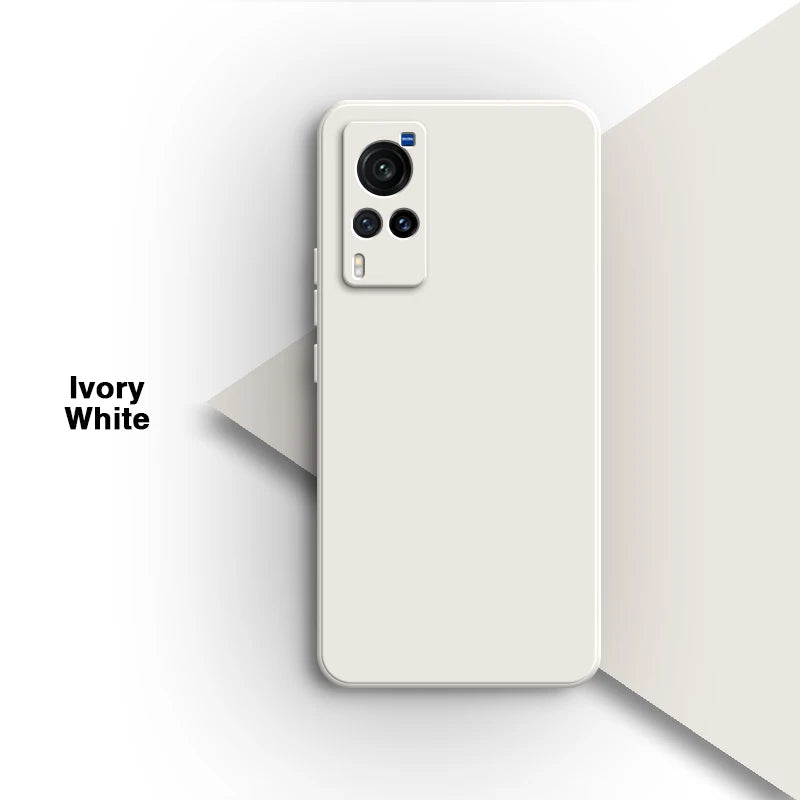 Simple Original Case Back Cover for VIVO X60 X60T Pro X60Pro Plus Pro+ X60S 5G Lens Protection Soft Square Liquid Silicone Shell