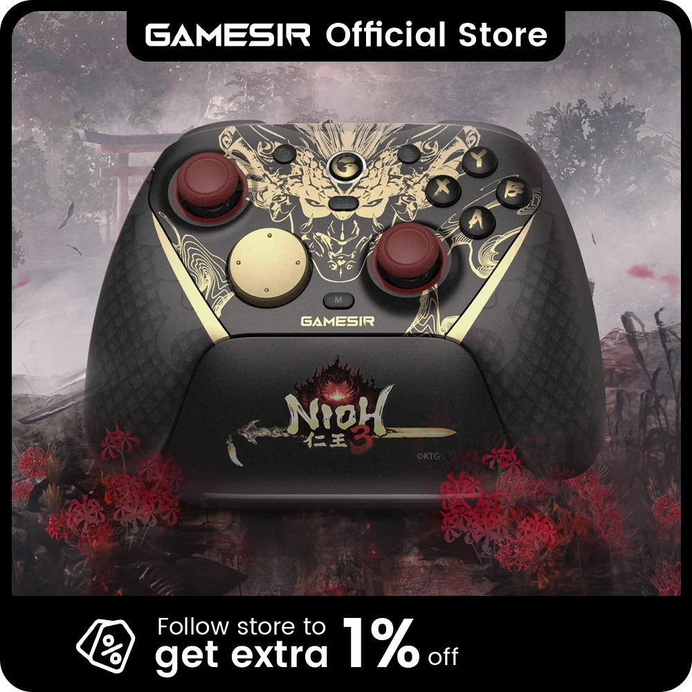 GameSir G7 Pro 8K Nioh 3 Edition Switch Controller, Wireless Gaming Controller for Nintendo Switch 2, Android, iOS, PC, Steam